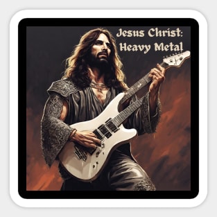 JESUS MEME - Jesus Christ Heavy Metal Superstar Sticker